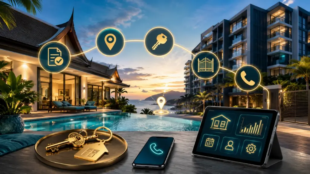 How Airbnb Check-In Support Works in Phuket Rentals.