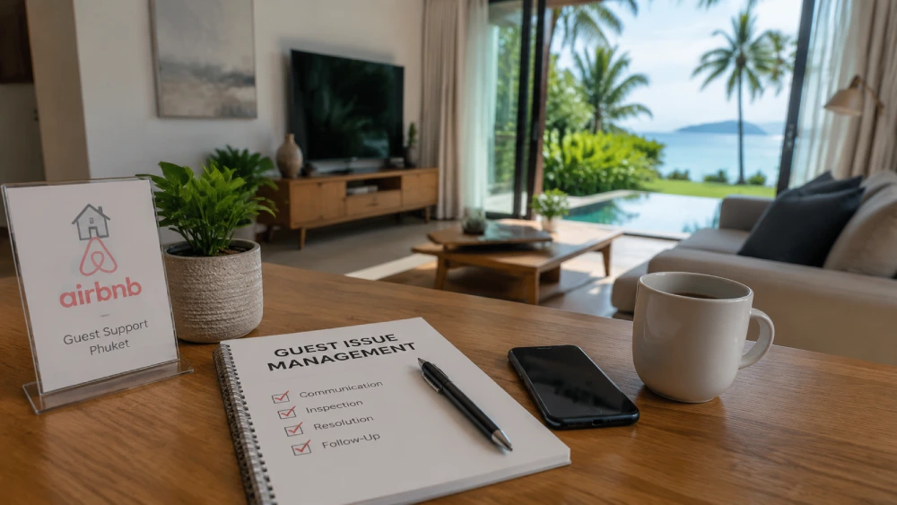 Airbnb guest issue management during a stay in Phuket