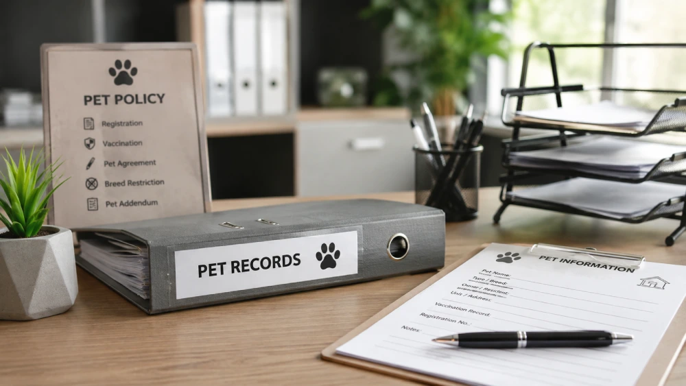 How Do Property Management Companies Handle Pets Records