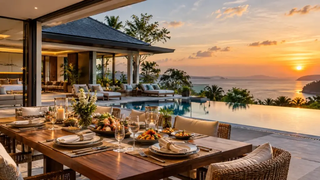 How To Book Luxury Villas With In-Home Dining Services?