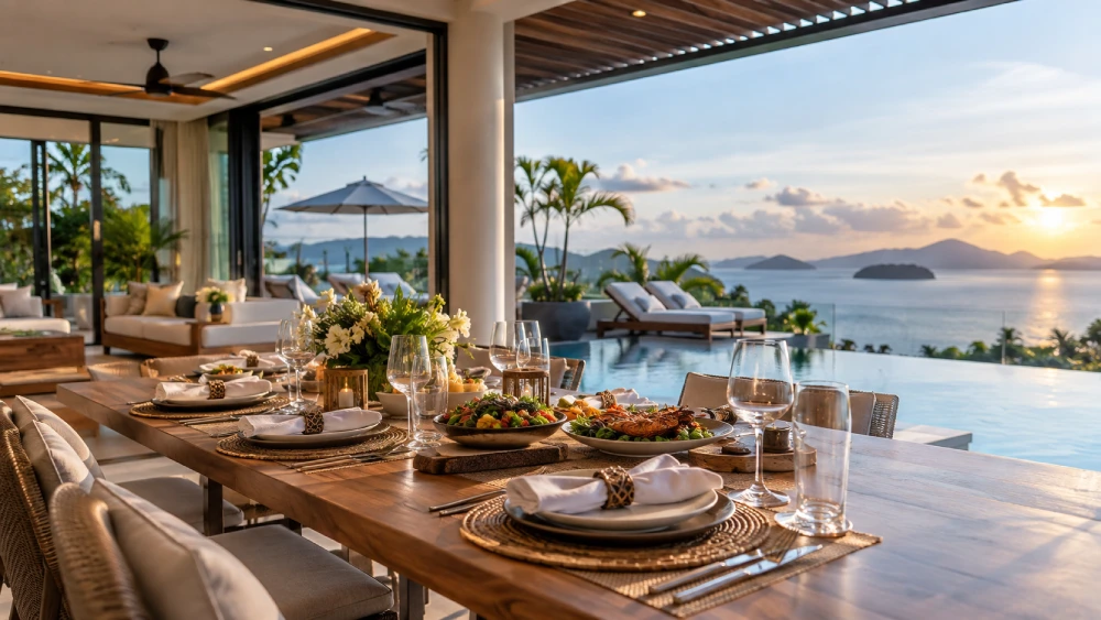Luxury Phuket villa set for in-home dining service