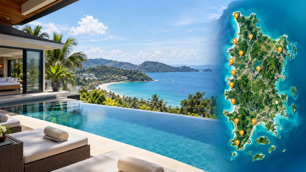 Luxury Vacation Villas in Phuket: Areas Covered