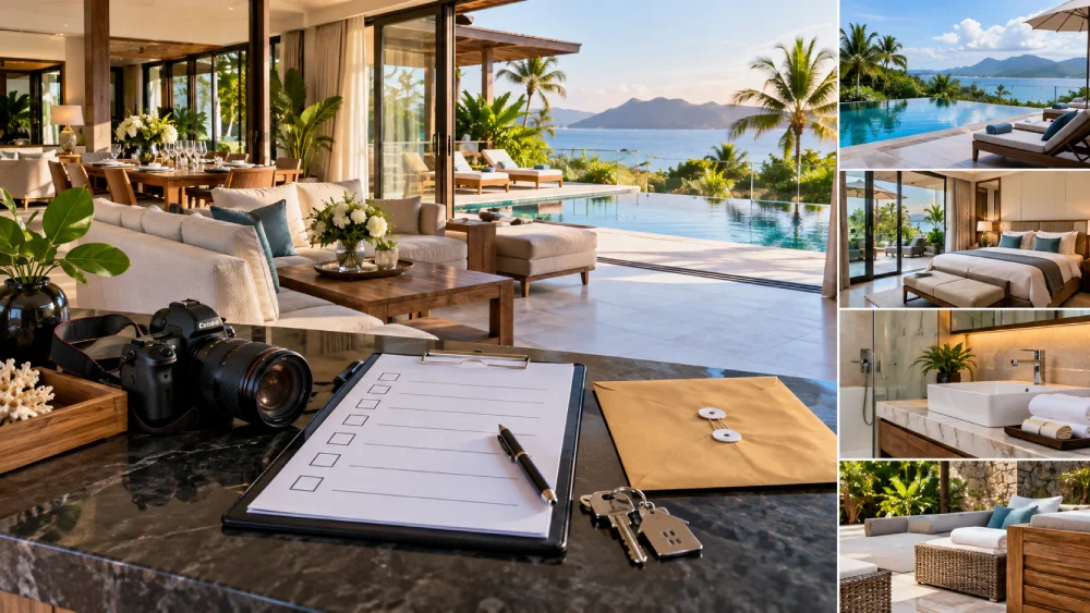 Protect the villa with deposits and inspection